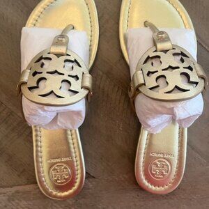 NWT Tory Burch Miller - Gold Metallic - Size 7.5